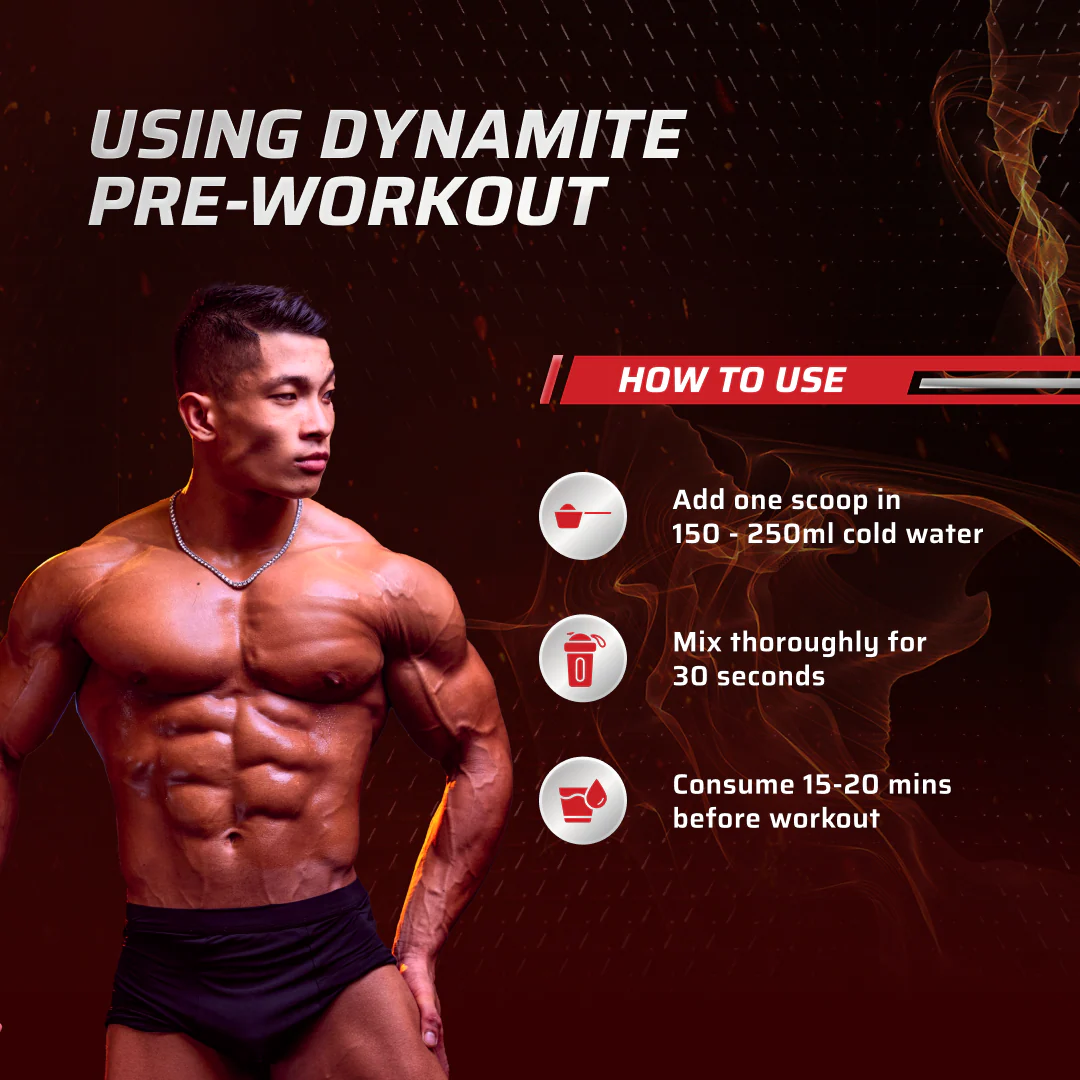 Dynamite Pre-Workout | Valencia Orange - (210g, 15 Servings) - Image 6