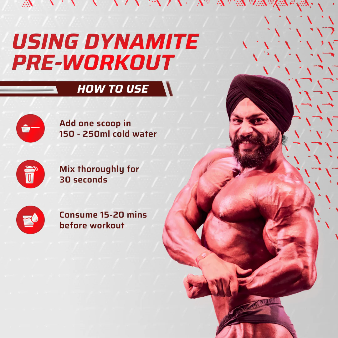 Dynamite Pre-Workout Caffeine Free (195g, 15 Servs) | Green Apple - Image 6