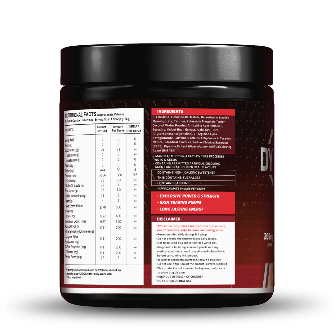 Dynamite Pre-Workout EXTREME (270g, 15 Servings) | Valencia Orange - Image 2
