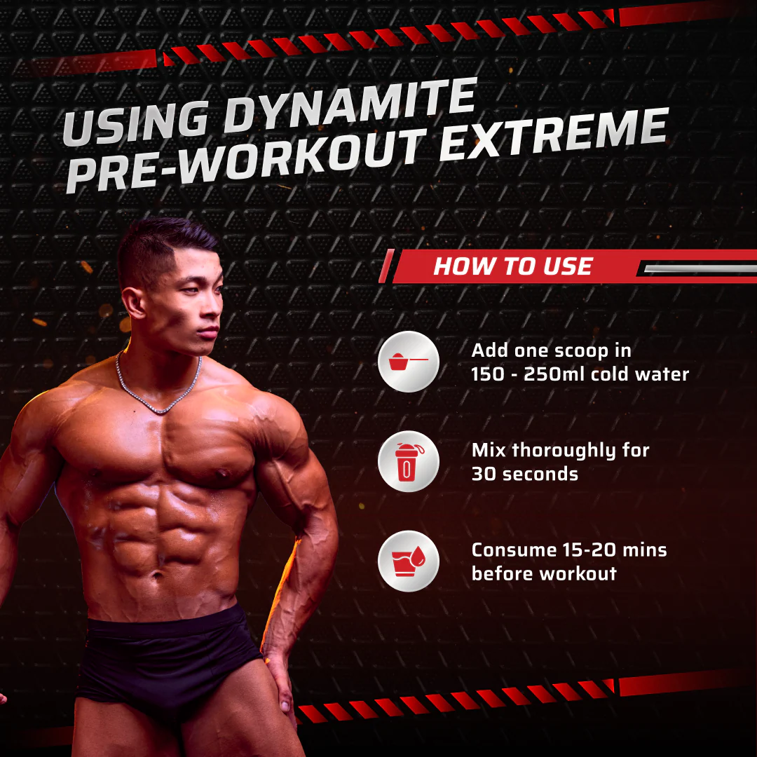 Dynamite Pre-Workout EXTREME (270g, 15 Servings) | Valencia Orange - Image 7