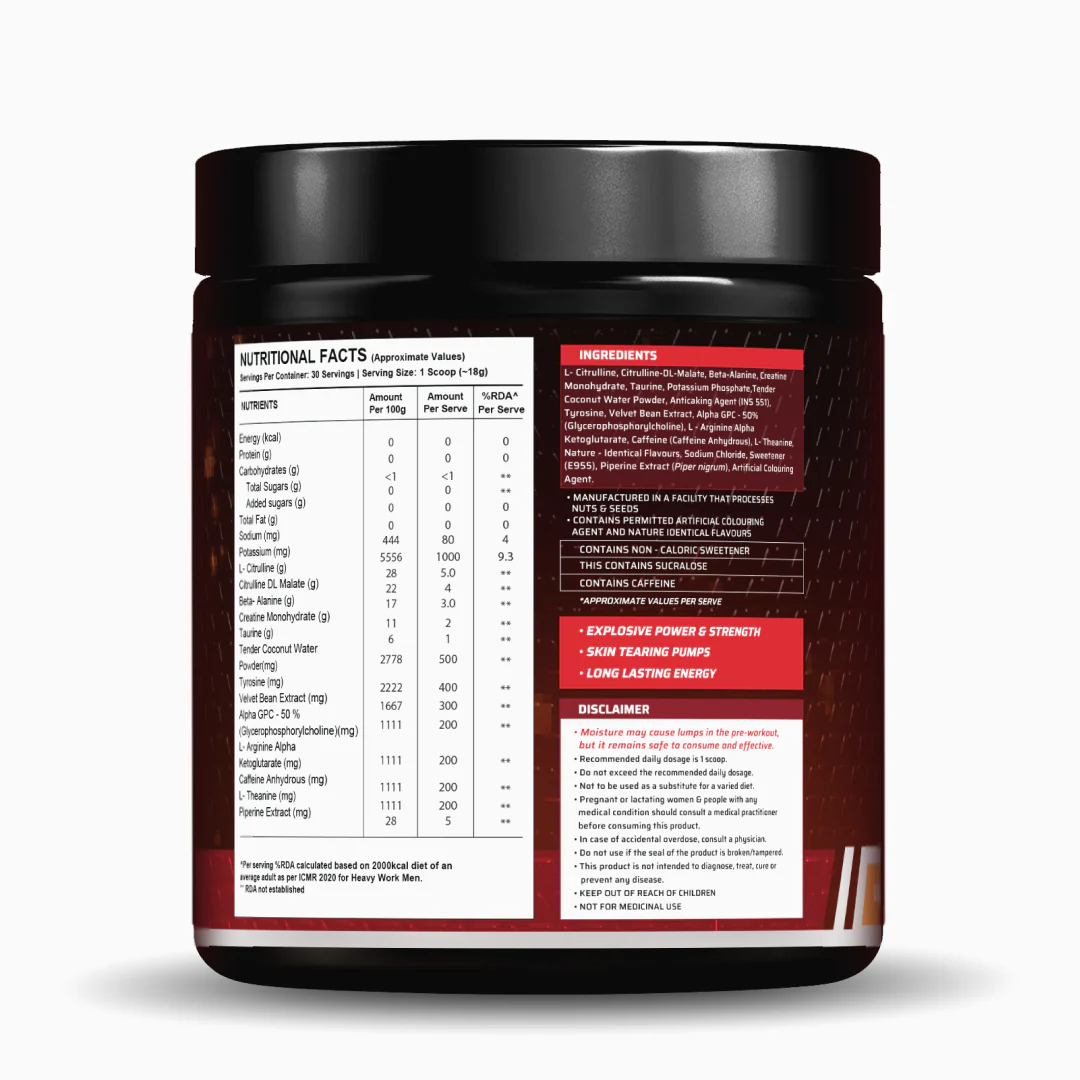 Dynamite Pre-Workout EXTREME (540g, 30 Servings) | Valencia Orange - Image 2