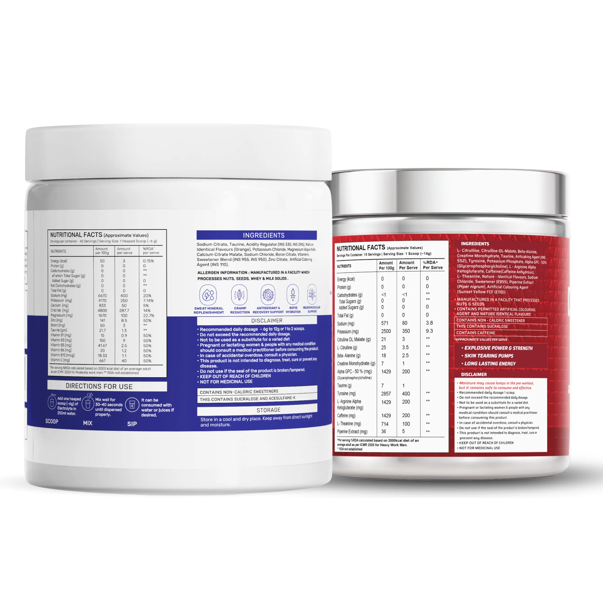 OSMO - Electrolytes (45 servings, Valencia Orange) + Dynamite Pre-Workout | Valencia Orange - (210g, 15 Servings) - Image 3
