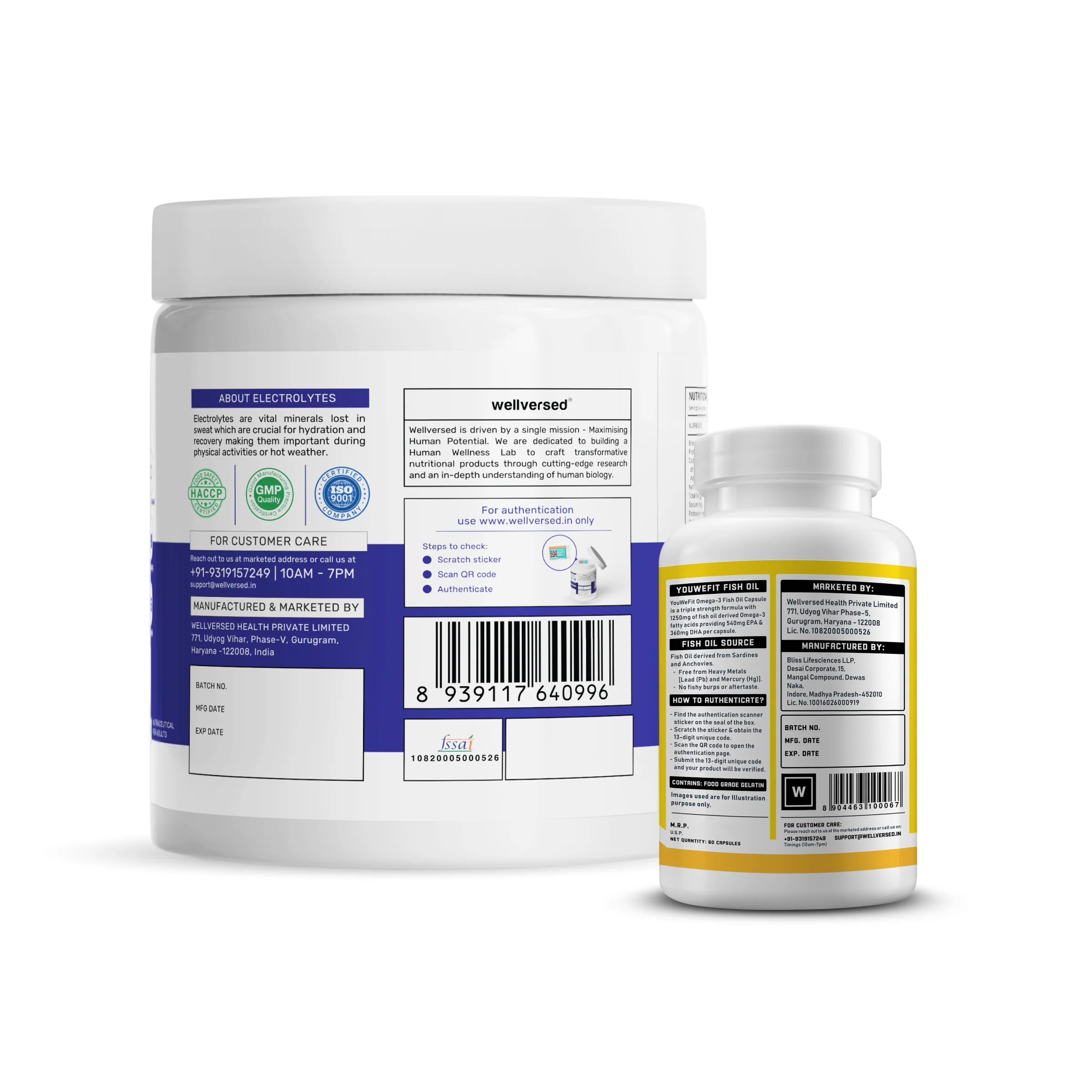 OSMO - Electrolytes (45 servings, Valencia Orange) + YouWeFit Omega-3 Triple Strength Fish Oil (1250mg, 60 Capsules) - Image 3