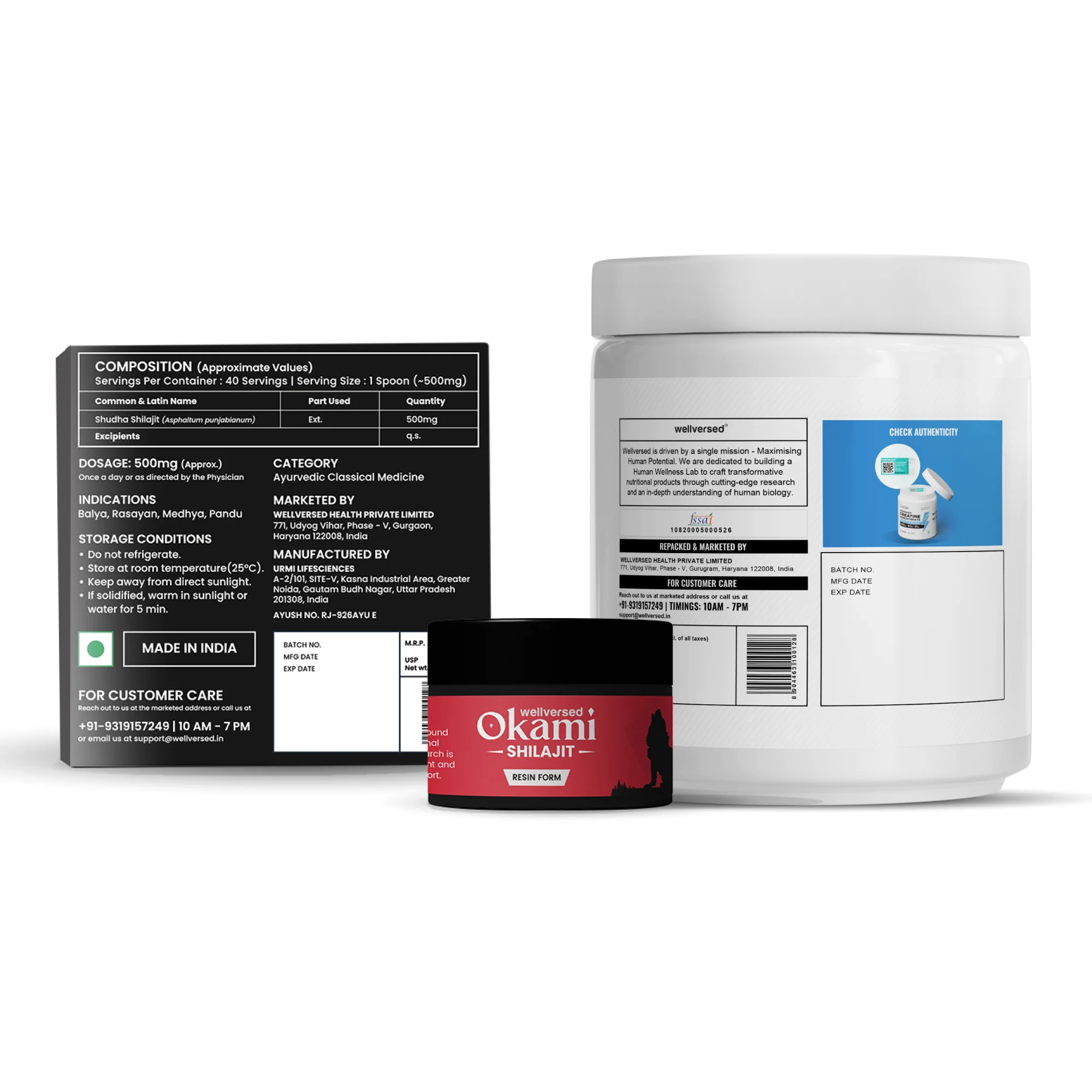 Wellcore Creatine (33 Servings, Tropical Tango) + Okami Shilajit Resin (20g) - Image 3