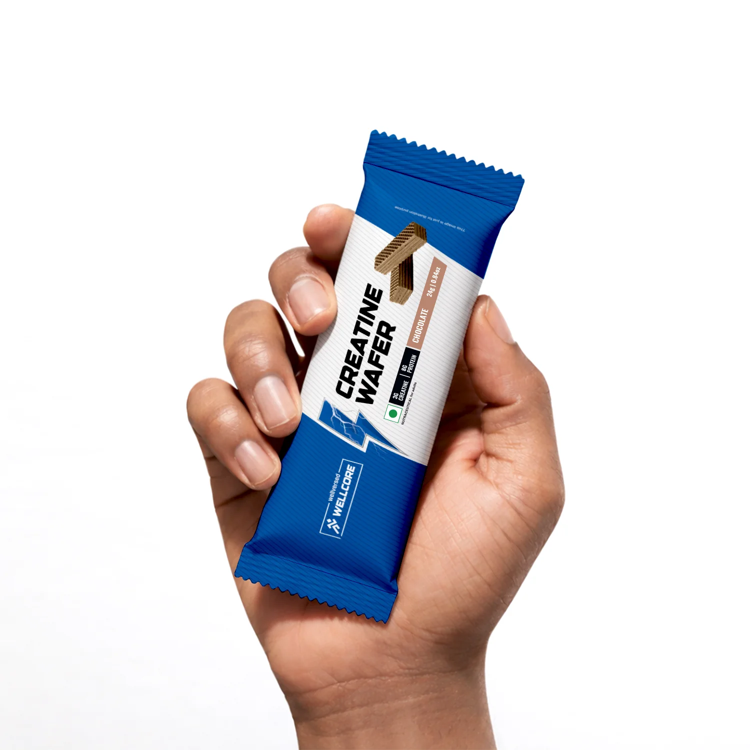 Wellcore - Creatine Wafer Bar | Chocolate Flavour (Pack of 10) - Image 2