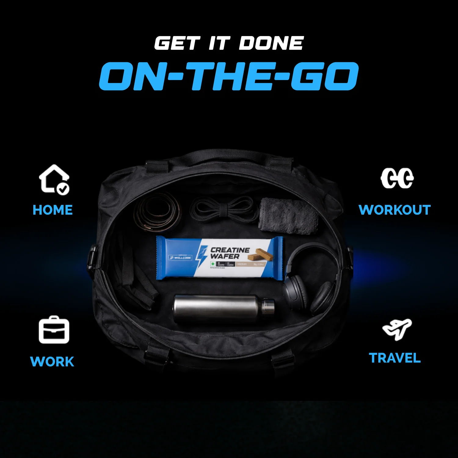 Wellcore - Creatine Wafer Bar | Chocolate Flavour (Pack of 10) - Image 5