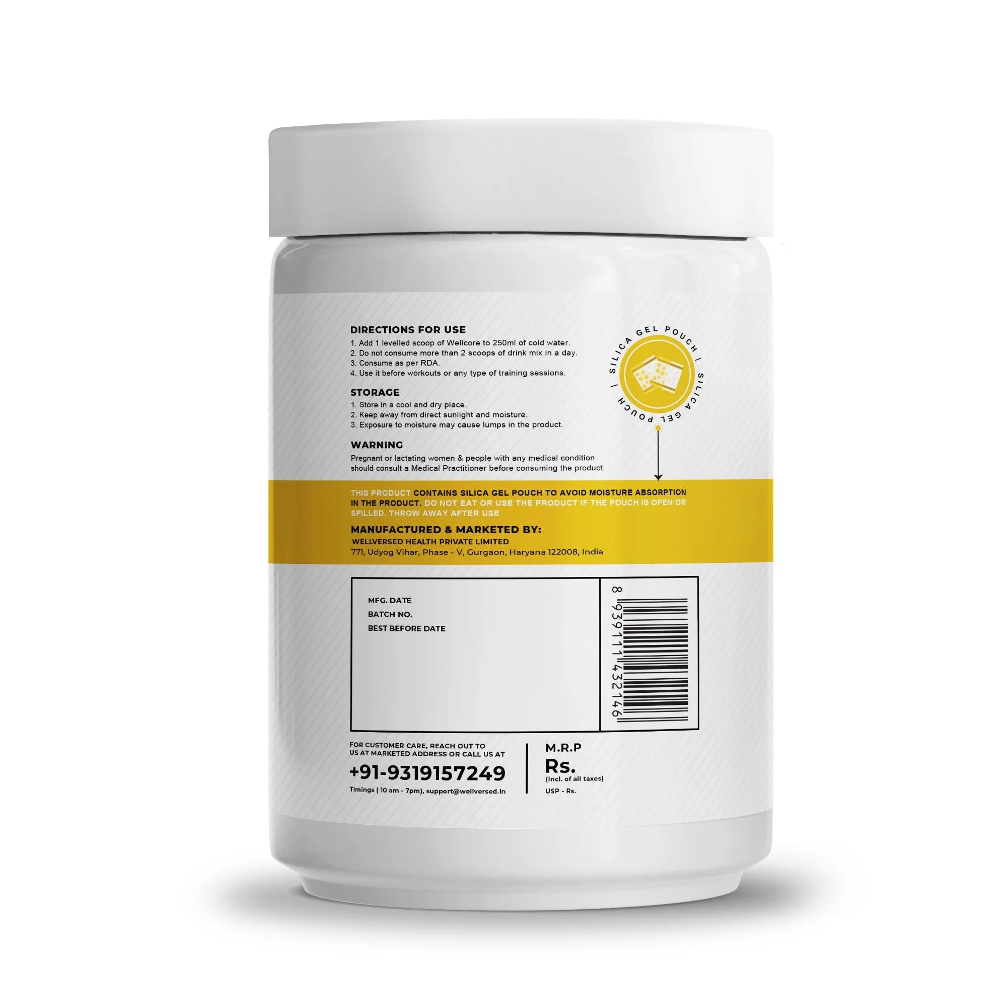 Wellcore - God Mode Pre Workout Supplement | Valencia Orange - (570g, 30 Servings) - Image 7