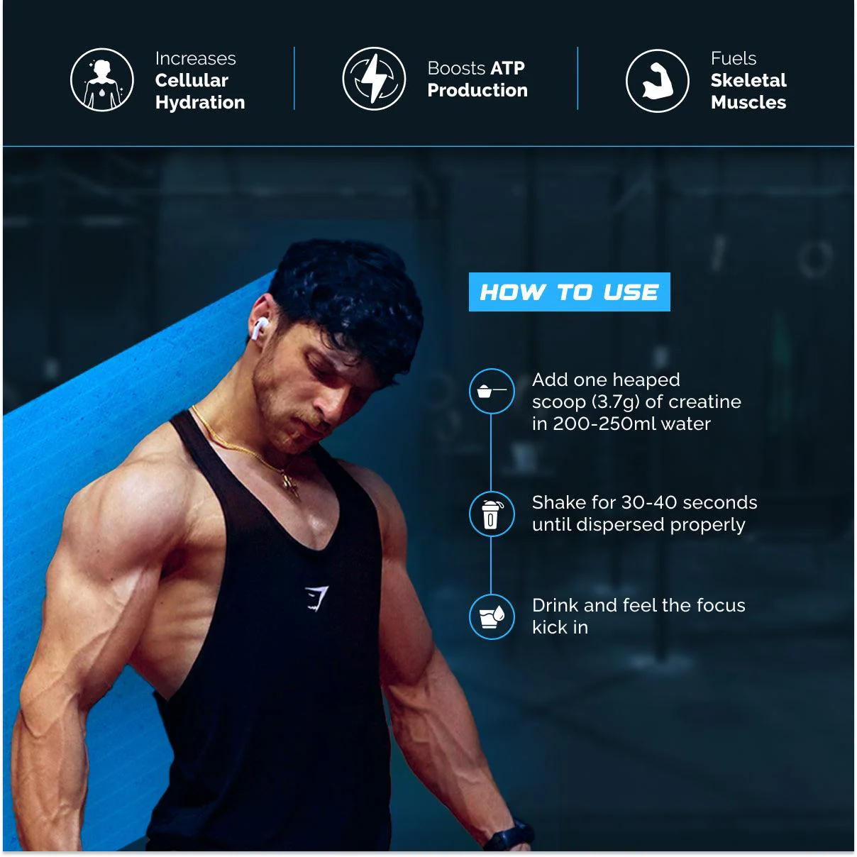 Wellcore - Pure Micronised Creatine Monohydrate (122g, 33 Servings) Tropical Tango - Image 6