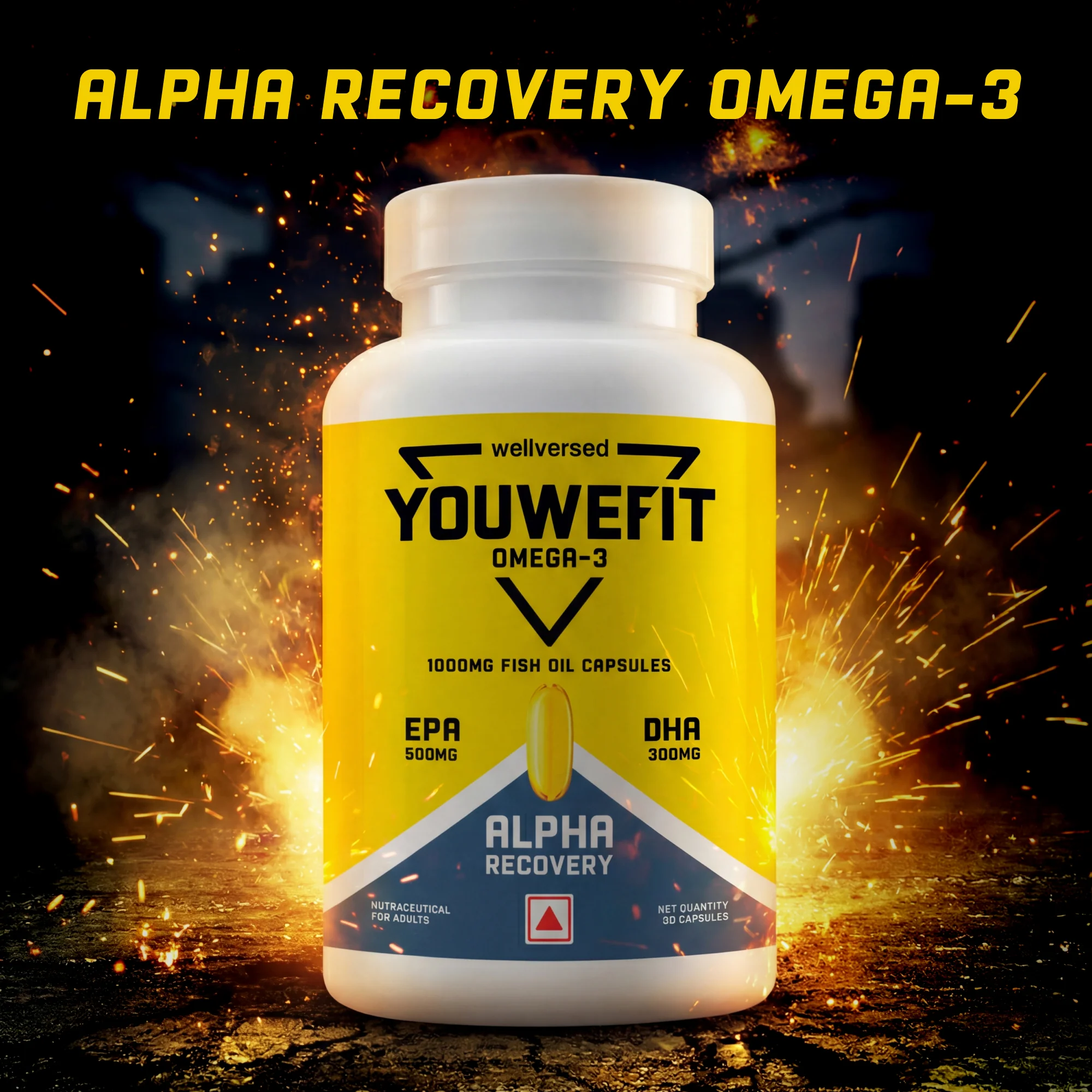 YouWeFit Omega-3 Alpha Recovery Capsules - Image 4